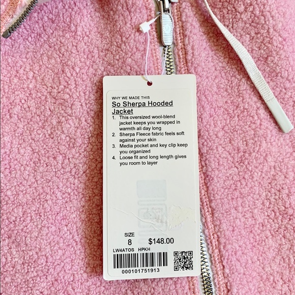 Lululemon So Sherpa Hooded Jacket In Pink - Picture 5 of 8
